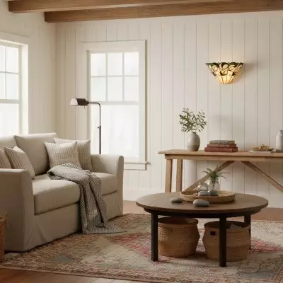 Aelorin Tiffany Stained Glass Wall Sconce