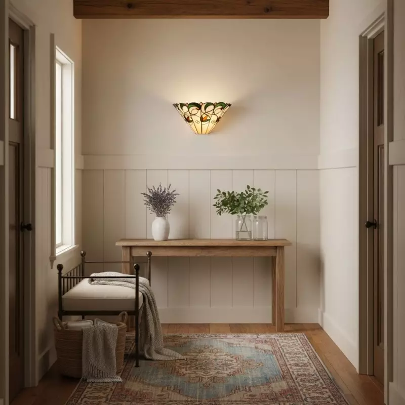 Aelorin Tiffany Stained Glass Wall Sconce