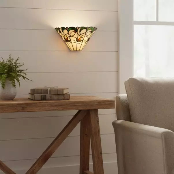 Aelorin Tiffany Stained Glass Wall Sconce