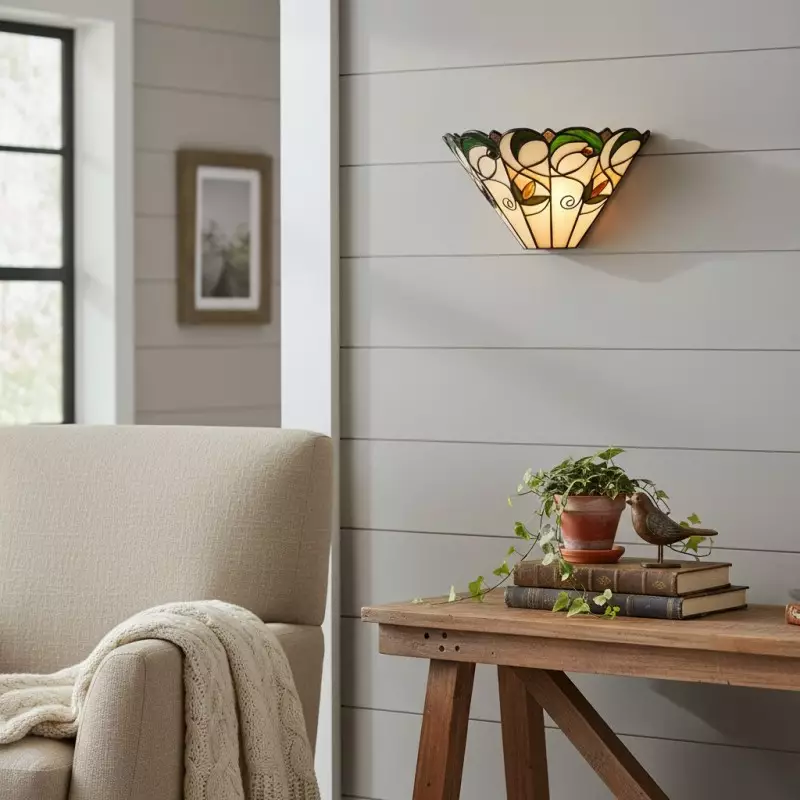 Aelorin Tiffany Stained Glass Wall Sconce