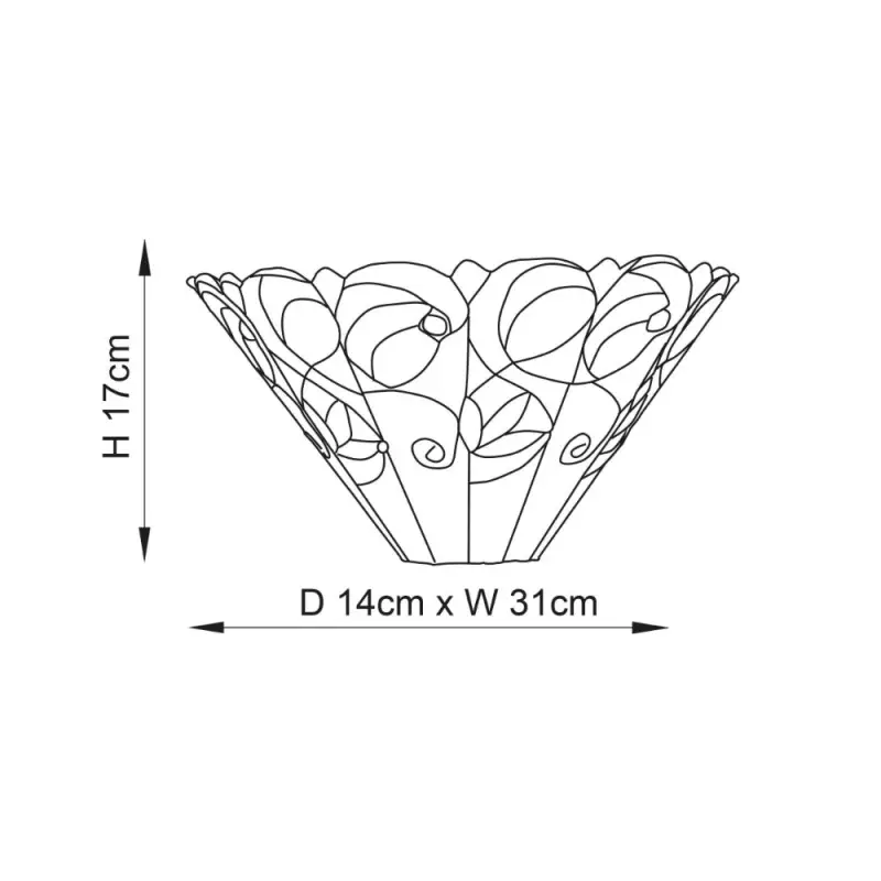 Aelorin Tiffany Stained Glass Wall Sconce