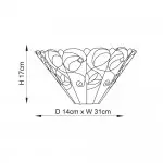 Aelorin Tiffany Stained Glass Wall Sconce