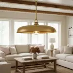 Leila Retro Round Saucer Style Shade Metal Pendant Light