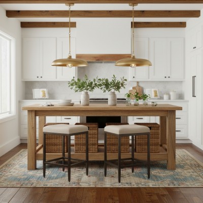 Leila Retro Round Saucer Style Shade Metal Pendant Light