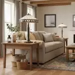 Zephira Tiffany White Glass Table Lamp