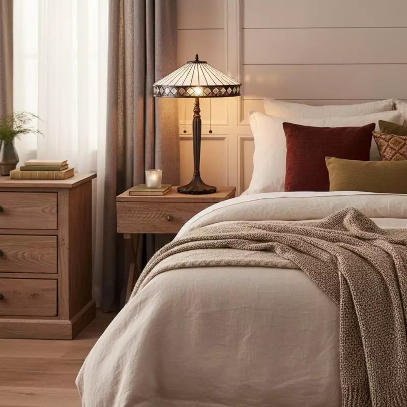 Zephira Tiffany White Glass Table Lamp