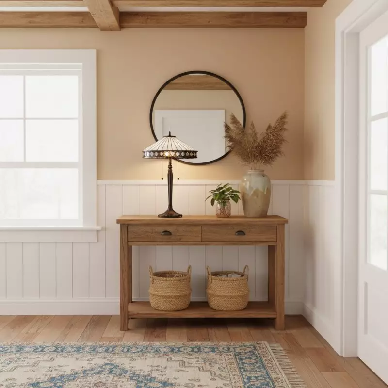 Zephira Tiffany White Glass Table Lamp