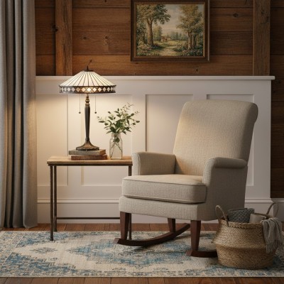 Zephira Tiffany White Glass Table Lamp