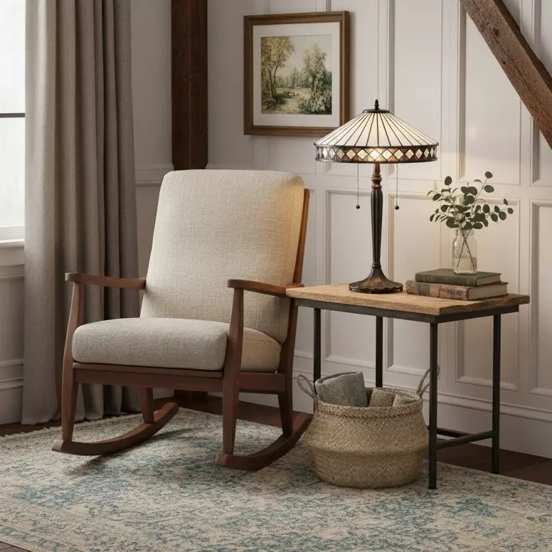 Zephira Tiffany White Glass Table Lamp