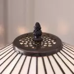 Zephira Tiffany White Glass Table Lamp