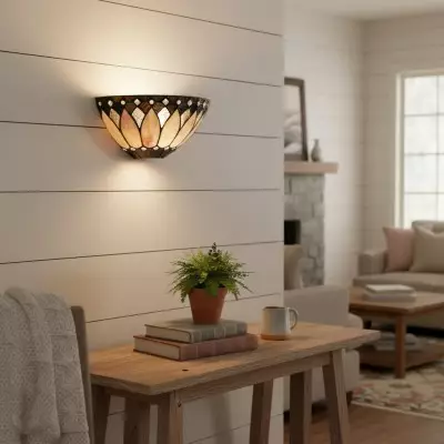 Cygnus Tiffany Stained Glass Wall Light