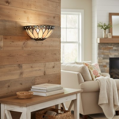 Cygnus Tiffany Stained Glass Wall Light