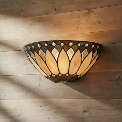 Cygnus Tiffany Stained Glass Wall Light