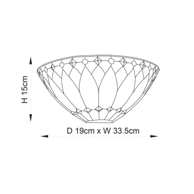 Cygnus Tiffany Stained Glass Wall Light