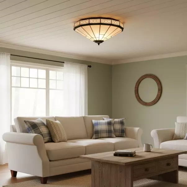 Avelune Tiffany Glass Ceiling Light