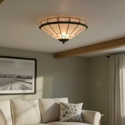 Avelune Tiffany Glass Ceiling Light