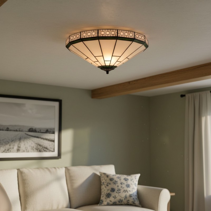 Avelune Tiffany Glass Ceiling Light