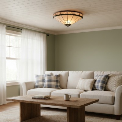 Avelune Tiffany Glass Ceiling Light