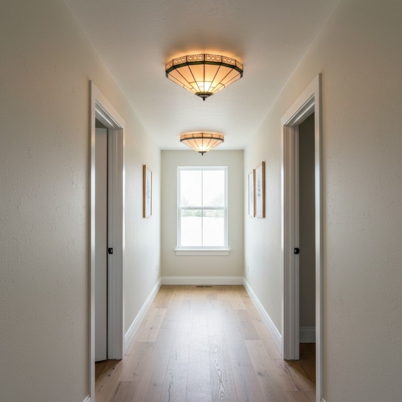 Avelune Tiffany Glass Ceiling Light