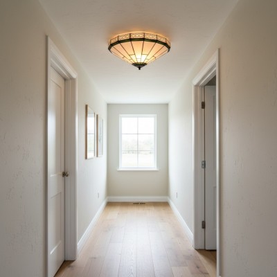 Avelune Tiffany Glass Ceiling Light