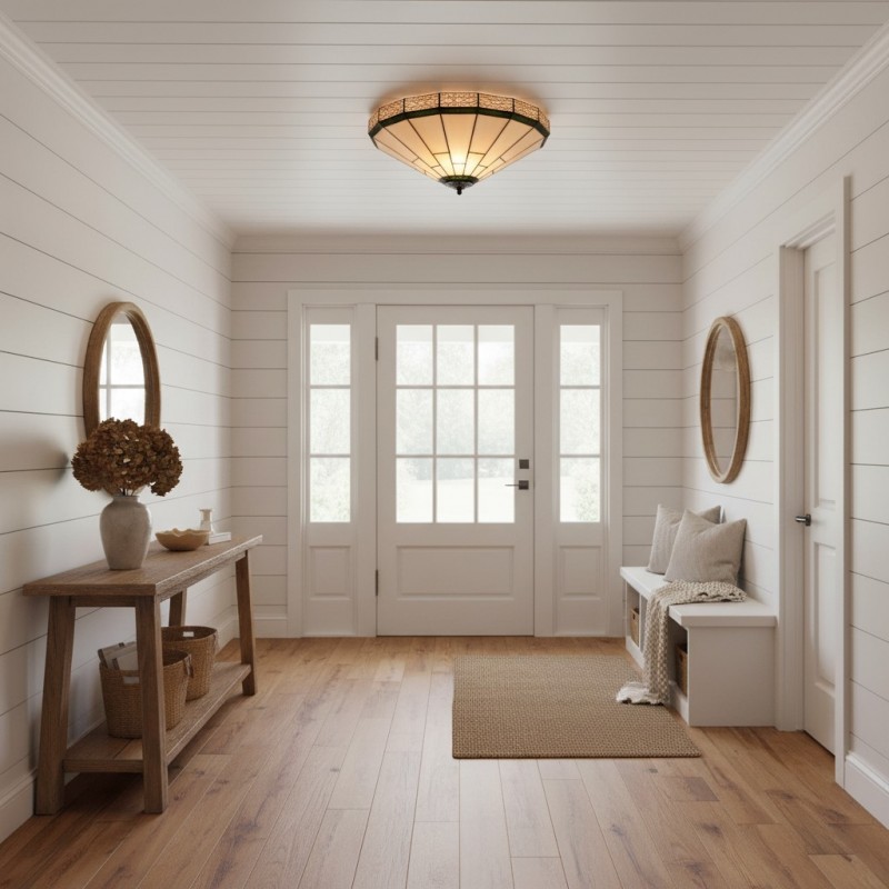 Avelune Tiffany Glass Ceiling Light