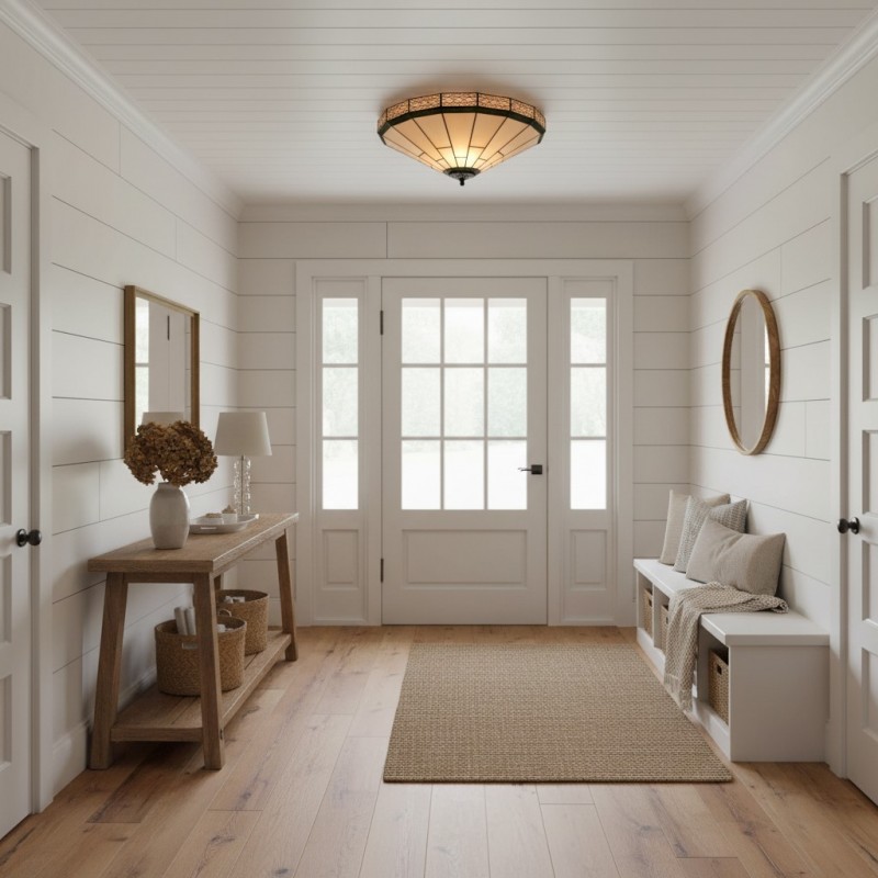 Avelune Tiffany Glass Ceiling Light