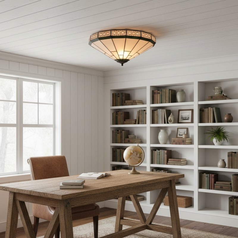 Avelune Tiffany Glass Ceiling Light