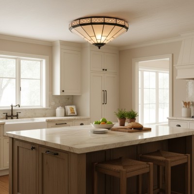 Avelune Tiffany Glass Ceiling Light