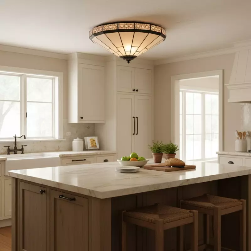 Avelune Tiffany Glass Ceiling Light