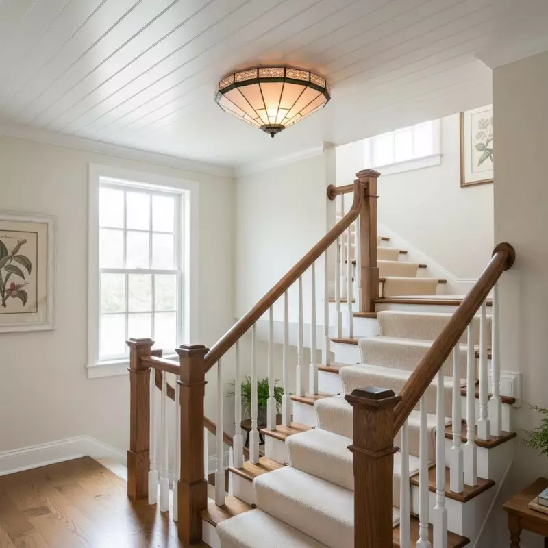 Avelune Tiffany Glass Ceiling Light