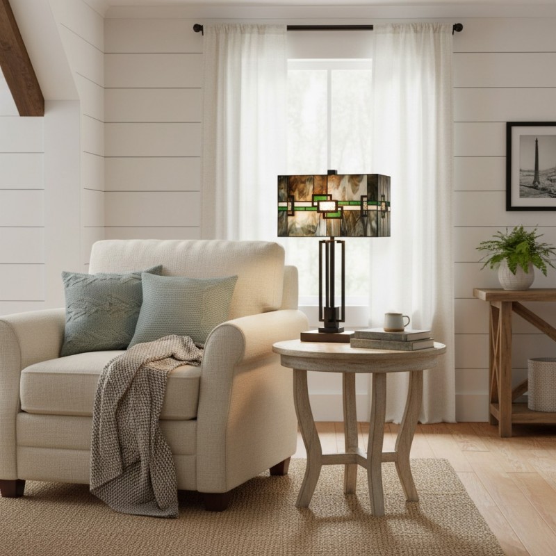 Thalorin Tiffany Stained Glass Table Lamp