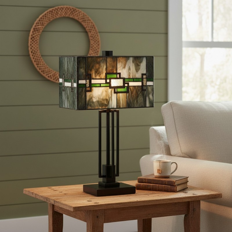Thalorin Tiffany Stained Glass Table Lamp