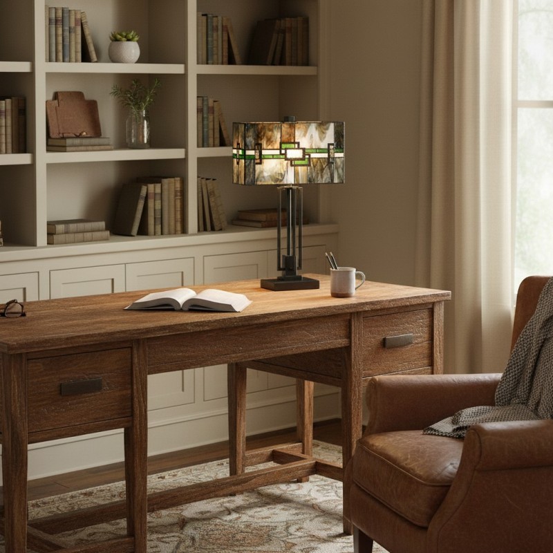 Thalorin Tiffany Stained Glass Table Lamp