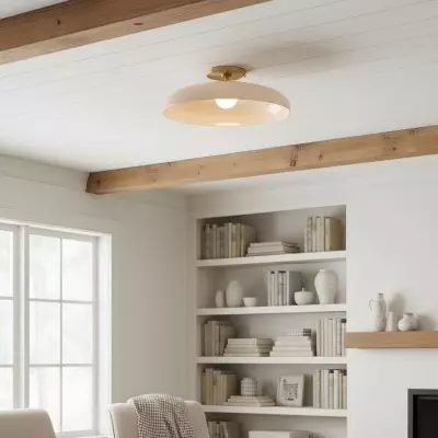 Cynthia Modern Glass Flush Mount Ceiling Light