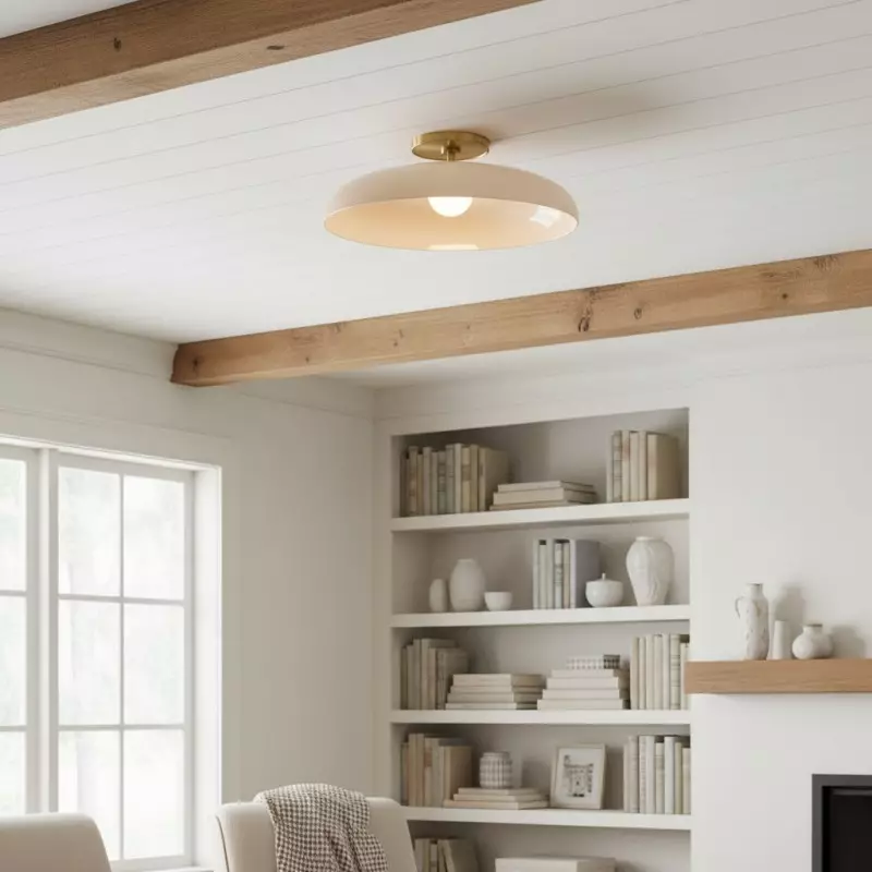 Cynthia Modern Glass Flush Mount Ceiling Light