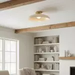 Cynthia Modern Glass Flush Mount Ceiling Light