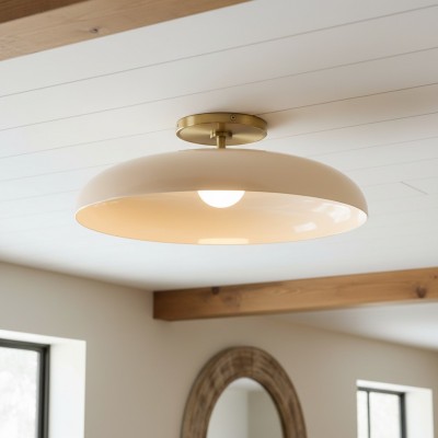 Cynthia Modern Glass Flush Mount Ceiling Light