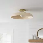 Cynthia Modern Glass Flush Mount Ceiling Light