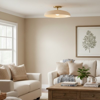 Cynthia Modern Glass Flush Mount Ceiling Light