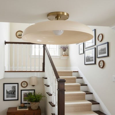 Cynthia Modern Glass Flush Mount Ceiling Light