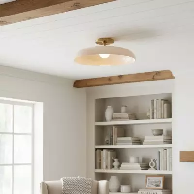 Cynthia Modern Glass Flush Mount Ceiling Light