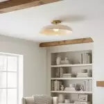 Cynthia Modern Glass Flush Mount Ceiling Light