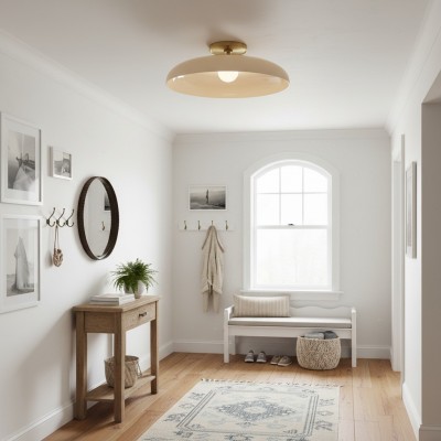 Cynthia Modern Glass Flush Mount Ceiling Light