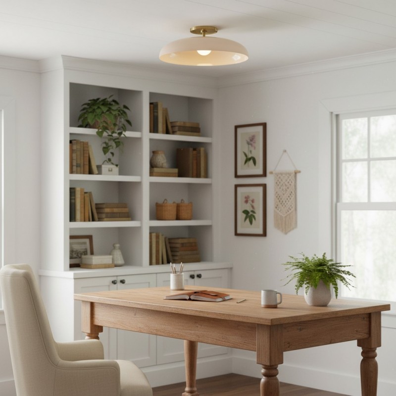 Cynthia Modern Glass Flush Mount Ceiling Light