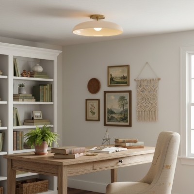 Cynthia Modern Glass Flush Mount Ceiling Light