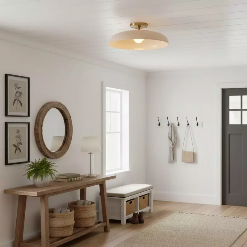 Cynthia Modern Glass Flush Mount Ceiling Light