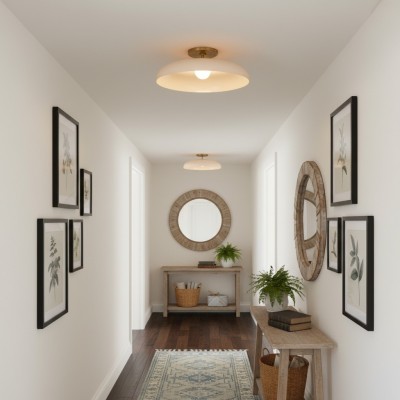 Cynthia Modern Glass Flush Mount Ceiling Light