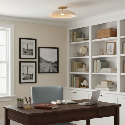 Cynthia Modern Glass Flush Mount Ceiling Light