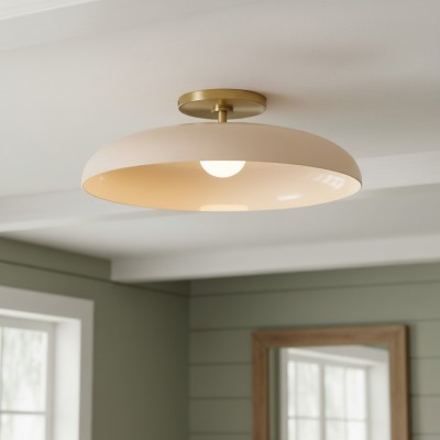 Cynthia Modern Glass Flush Mount Ceiling Light