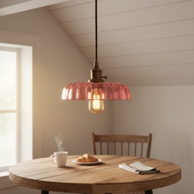 Oryndar Antique Cut Glass Bowl Pendant Light